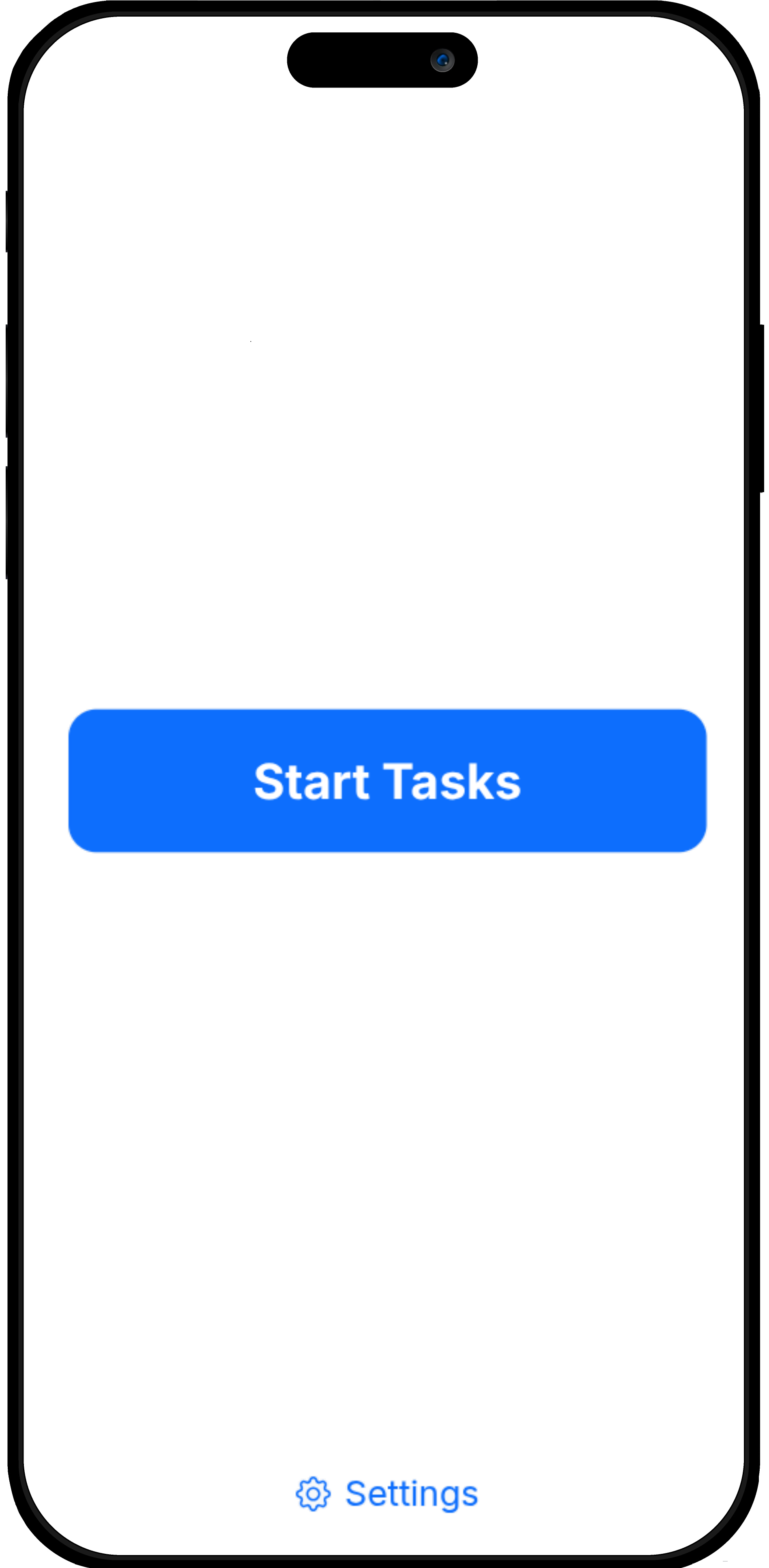 CheckCog participant screen with a button to begin the assigned tasks